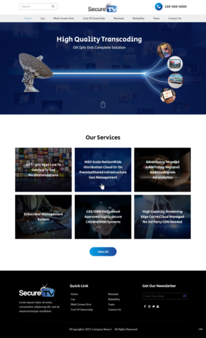 Web Design by pb for Secure TV | Design: #27675733