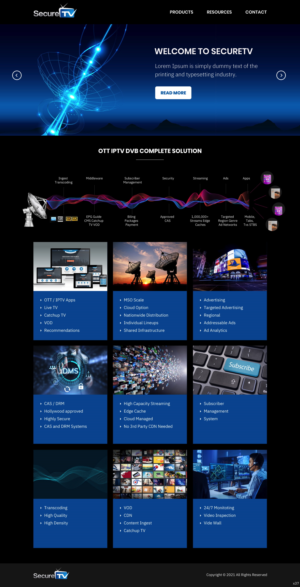Web Design by pb for Secure TV | Design: #27675735