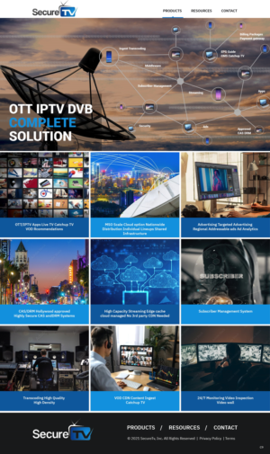 Web Design by pb for Secure TV | Design: #27675737