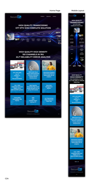 Web Design by pb for Secure TV | Design: #27681112