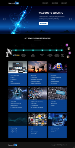 Web Design by pb for Secure TV | Design: #27681567