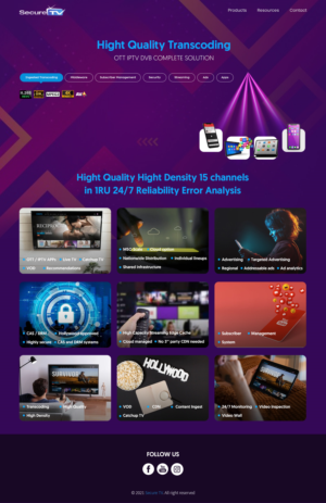 Web Design by sai.designer87 for Secure TV | Design: #27680261