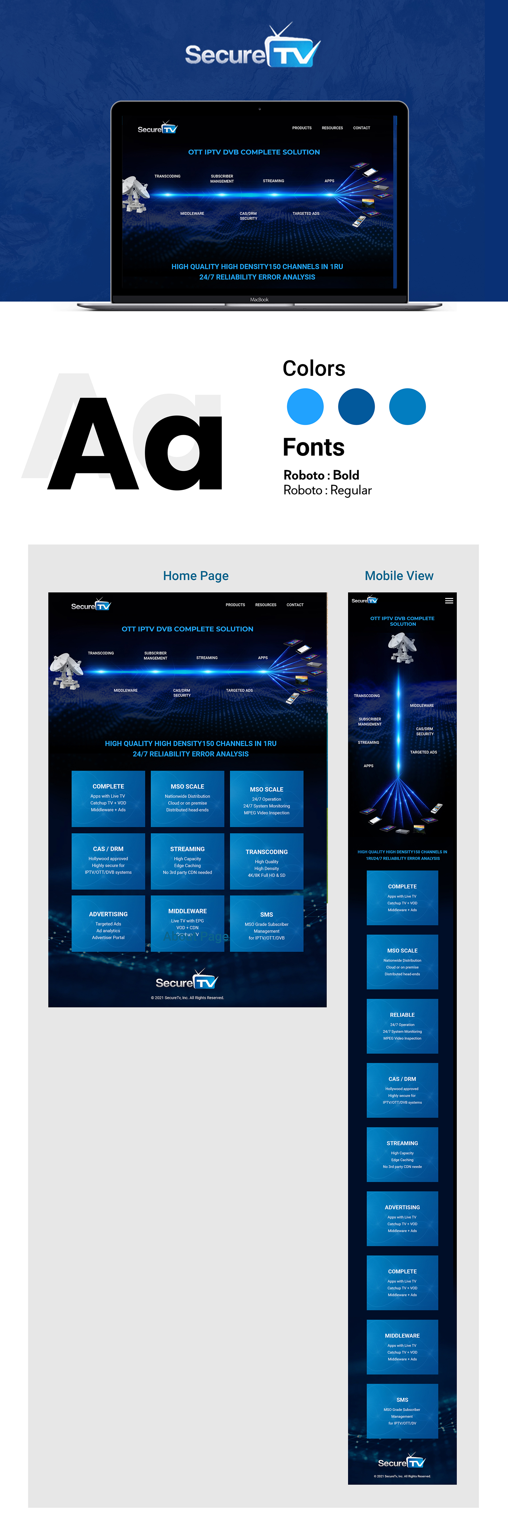 Web Design by Titan Eagle for Secure TV | Design #27687360