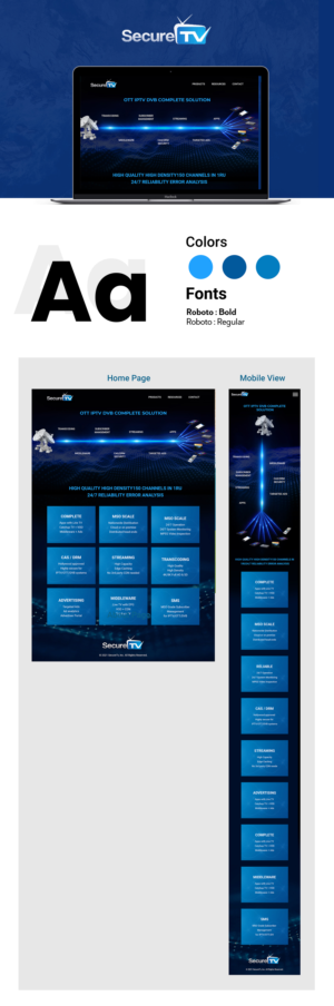 Web Design by Titan Eagle for Secure TV | Design: #27687360