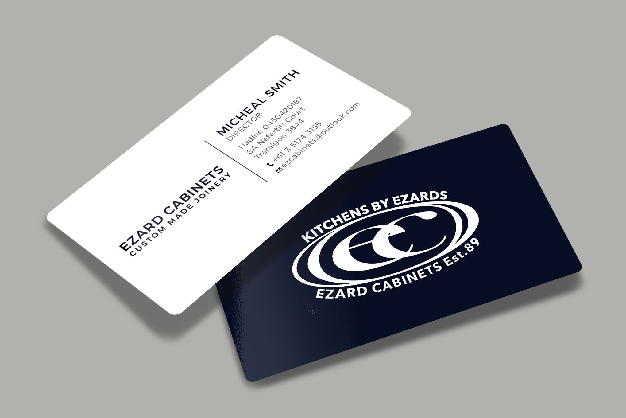 Business Card Design by RENEXIT for Ezard Cabinets | Design #27672581