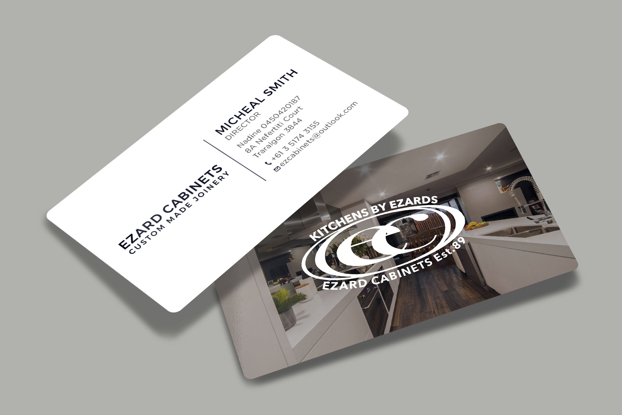 Business Card Design by RENEXIT for Ezard Cabinets | Design #27672584