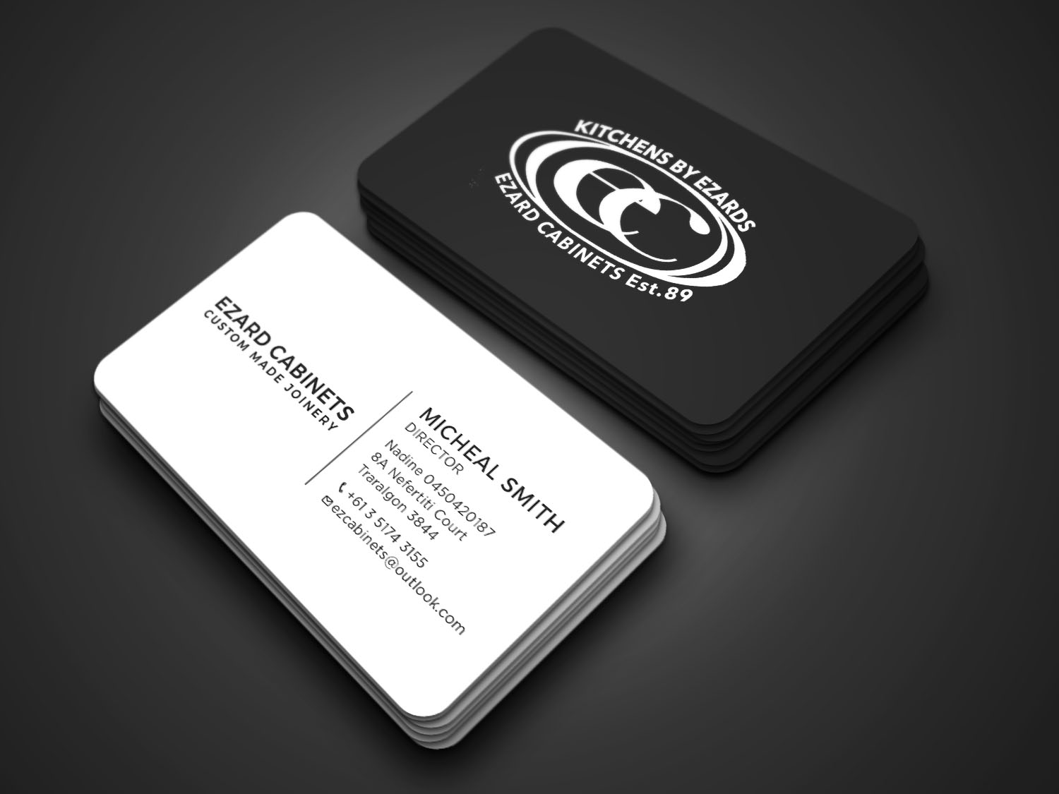 Business Card Design by RENEXIT for Ezard Cabinets | Design #27672594
