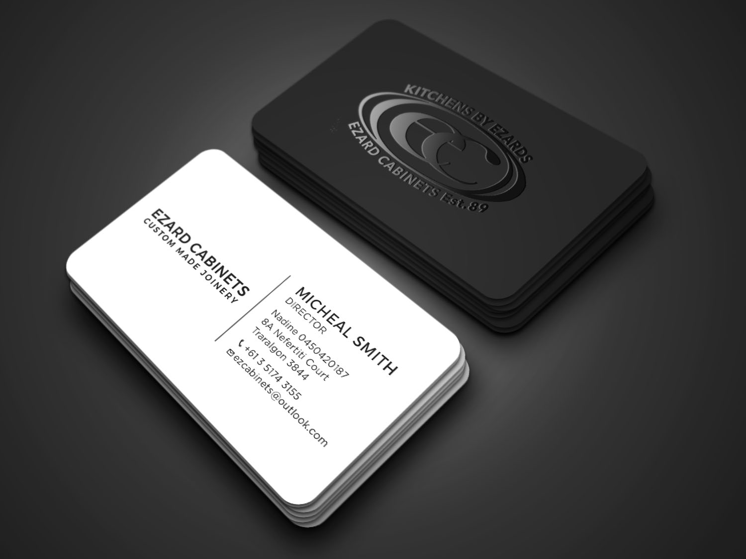 Business Card Design by RENEXIT for Ezard Cabinets | Design #27672595