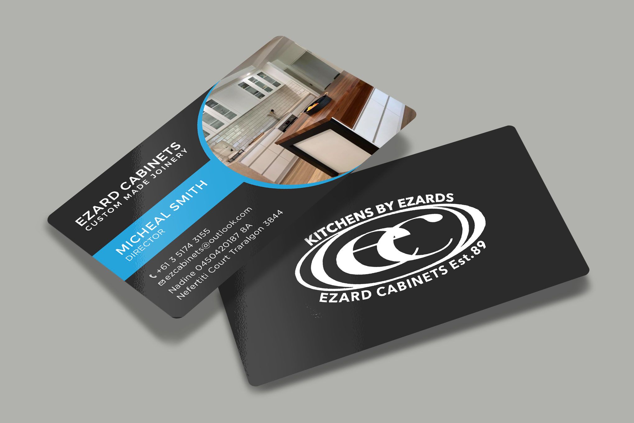 Business Card Design by RENEXIT for Ezard Cabinets | Design #27672625
