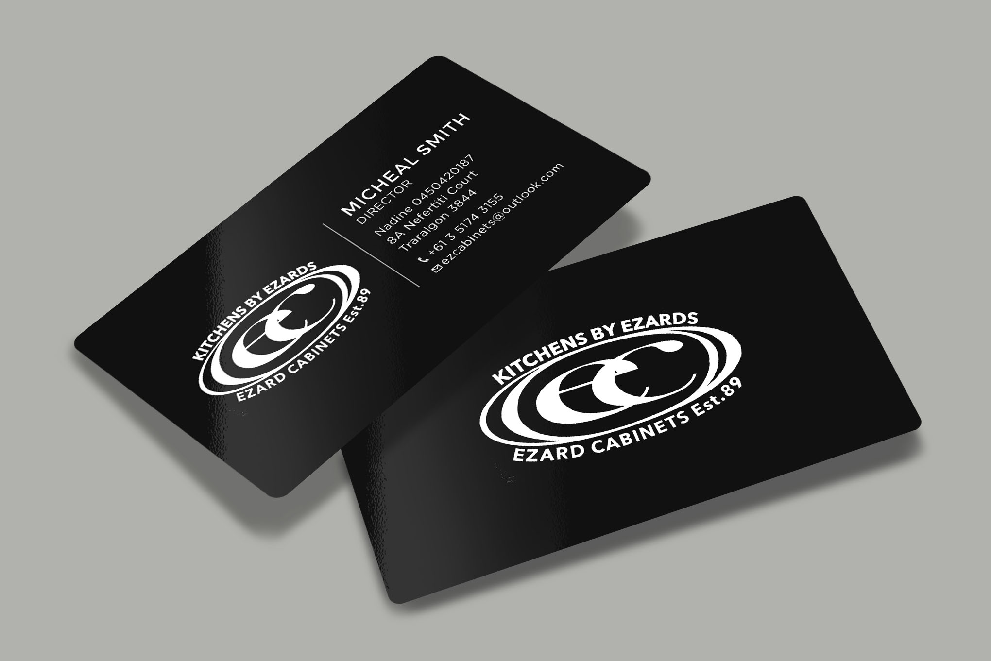 Business Card Design by RENEXIT for Ezard Cabinets | Design #27677469