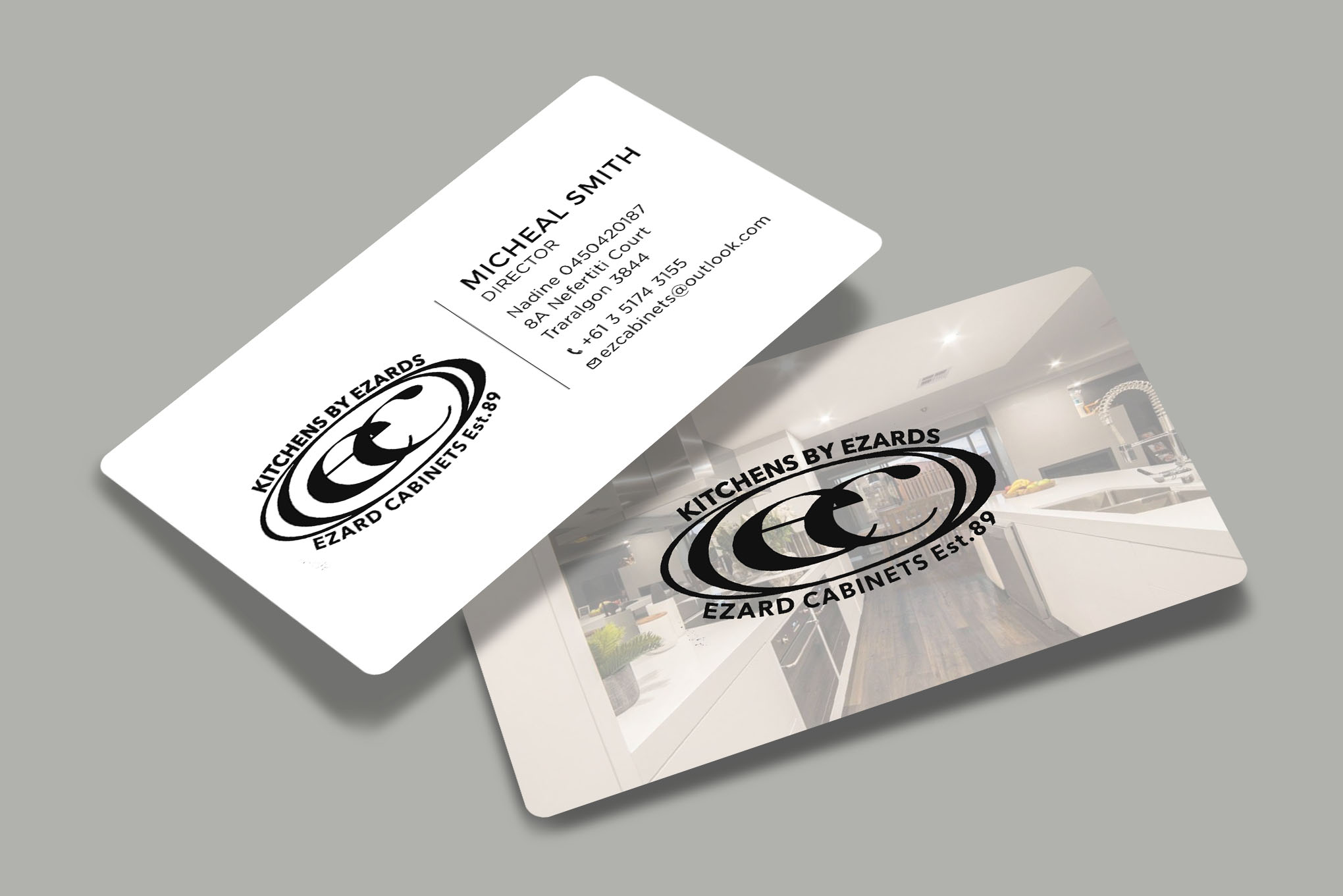 Business Card Design by RENEXIT for Ezard Cabinets | Design #27678920