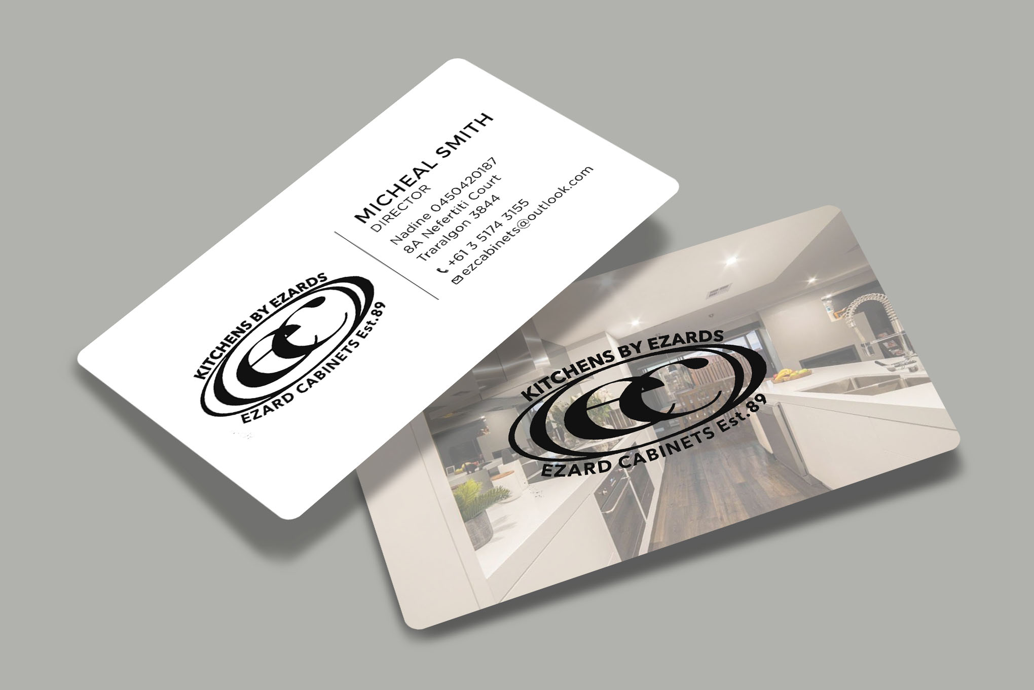 Business Card Design by RENEXIT for Ezard Cabinets | Design #27678922