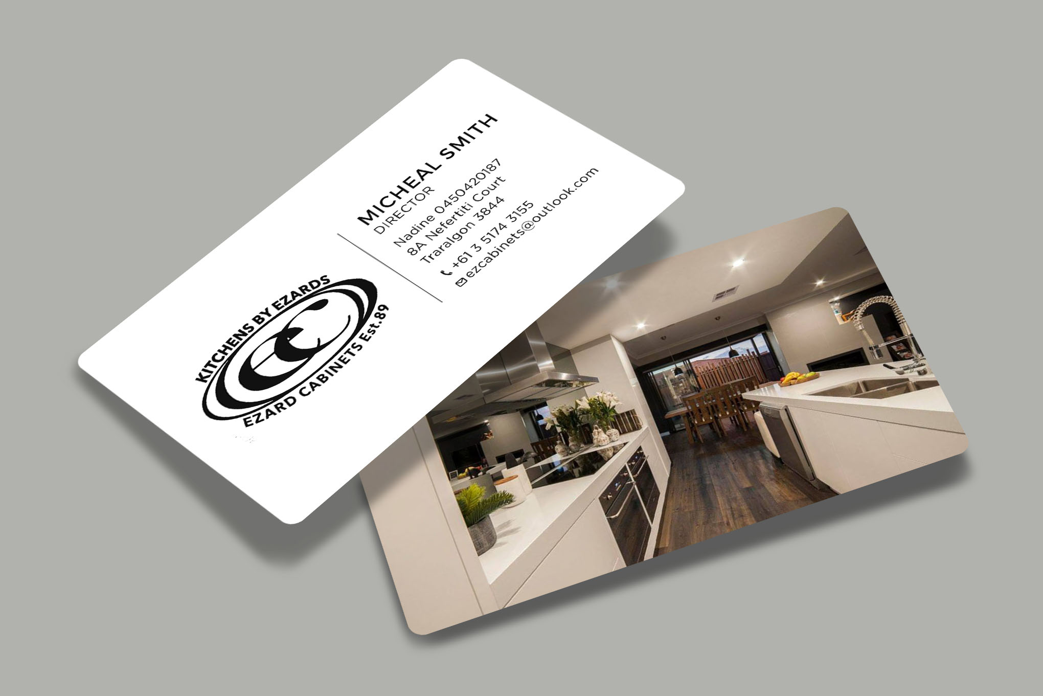Business Card Design by RENEXIT for Ezard Cabinets | Design #27678931