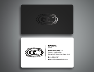 Business Card Design by Creative Moon Design for Ezard Cabinets | Design: #27681027