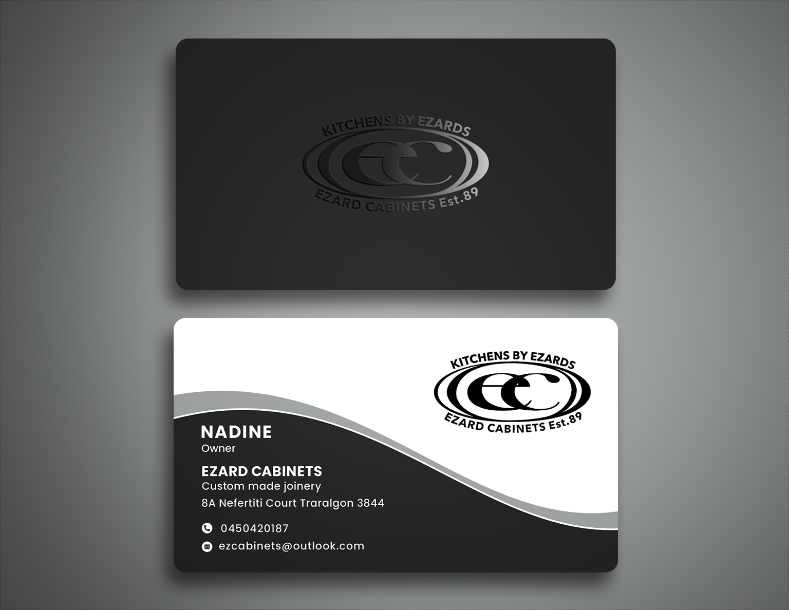 Design de Carte de Visite par Creative Moon Design pour Ezard Cabinets | Design #27681030