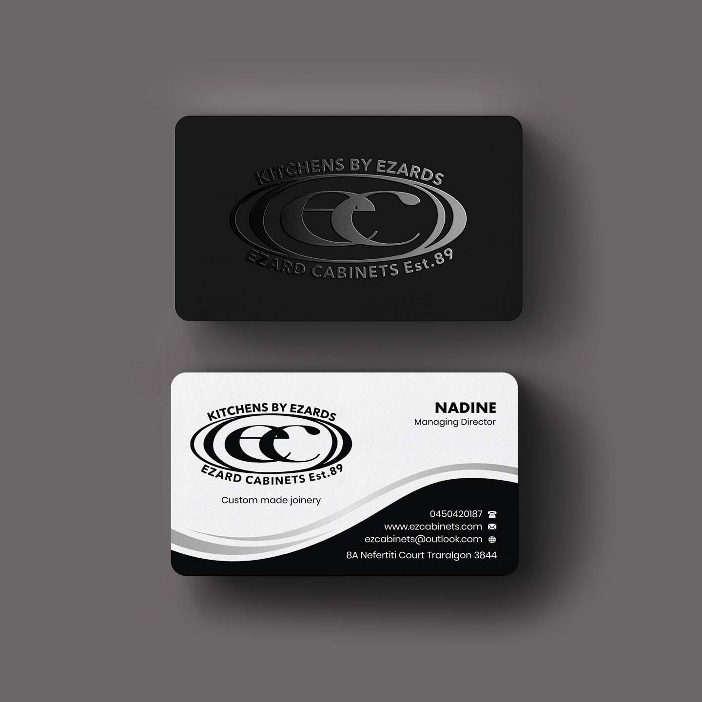 Diseño de Tarjeta de Presentación por INDIAN_Ashok para Ezard Cabinets | Diseño #27678635