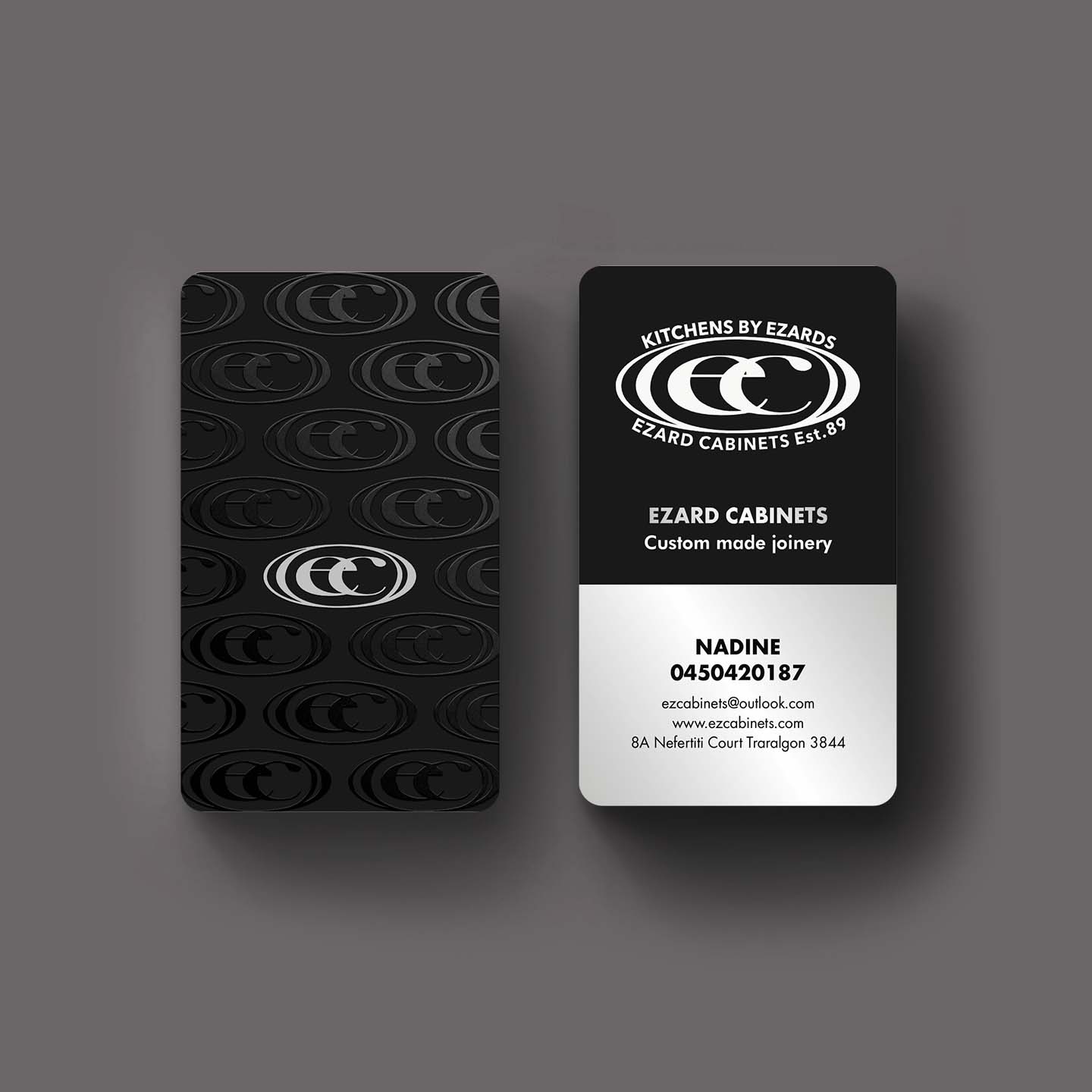 Business Card Design by INDIAN_Ashok for Ezard Cabinets | Design #27678654