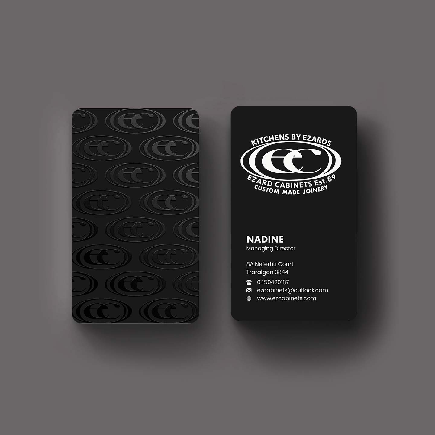 Business Card Design by INDIAN_Ashok for Ezard Cabinets | Design #27678658