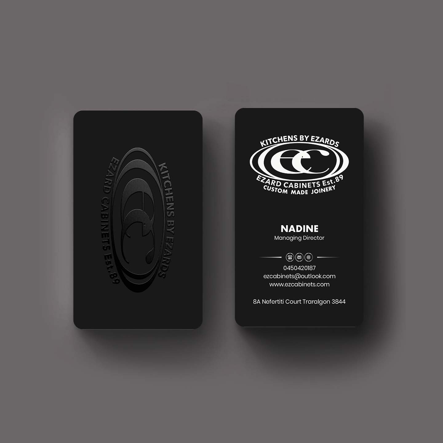 Diseño de Tarjeta de Presentación por INDIAN_Ashok para Ezard Cabinets | Diseño #27678661