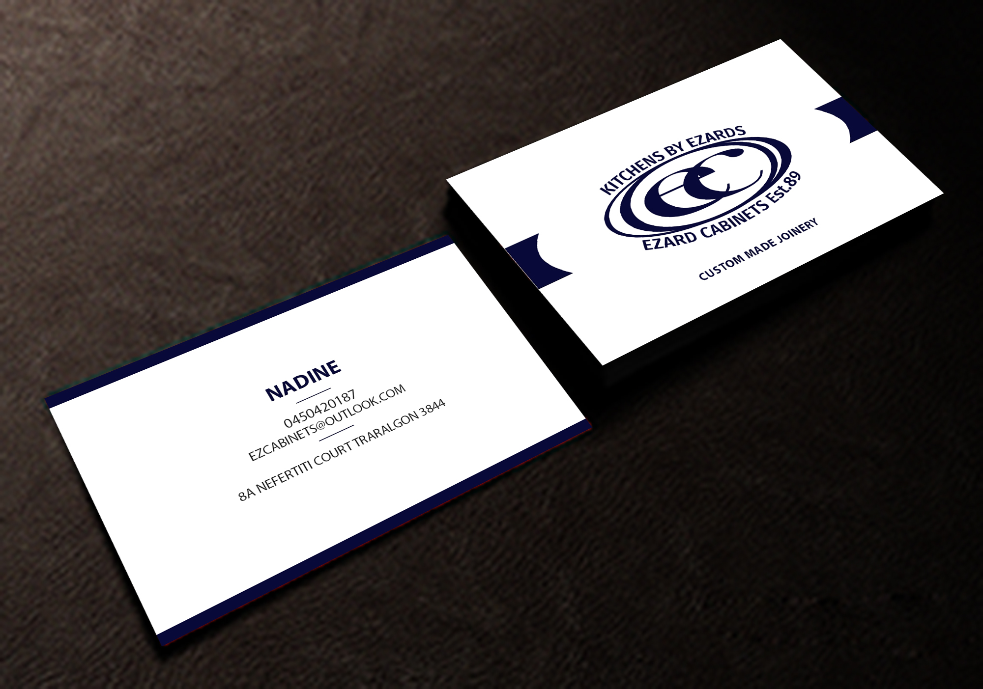 Business Card Design by Creations Box 2015 for Ezard Cabinets | Design #27674158