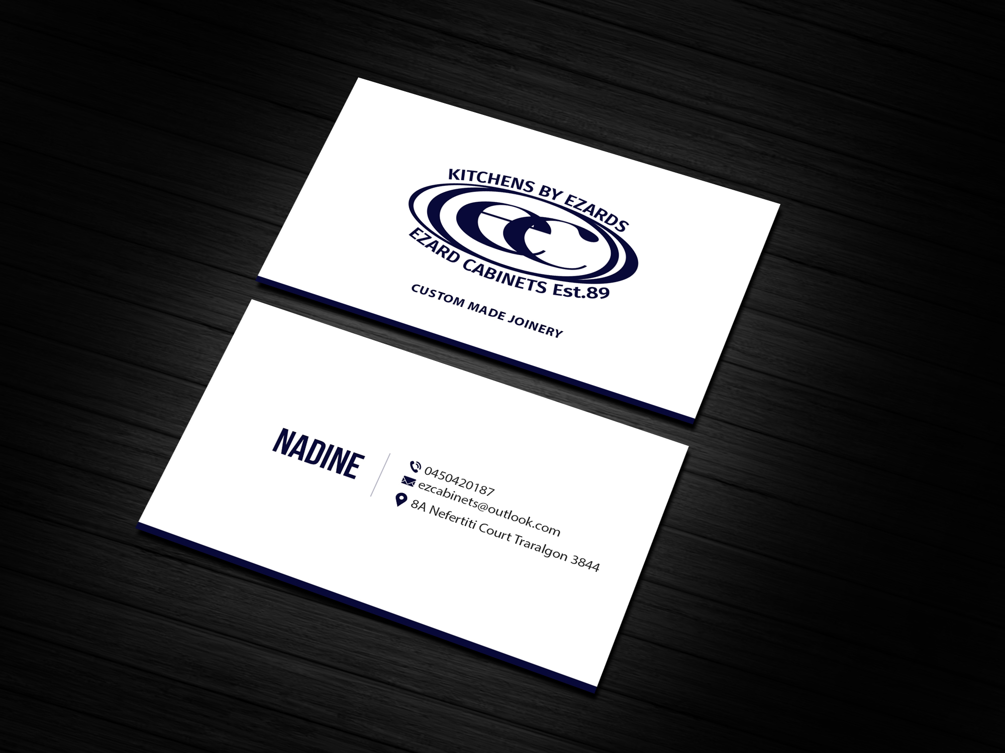 Business Card Design by Creations Box 2015 for Ezard Cabinets | Design #27674160