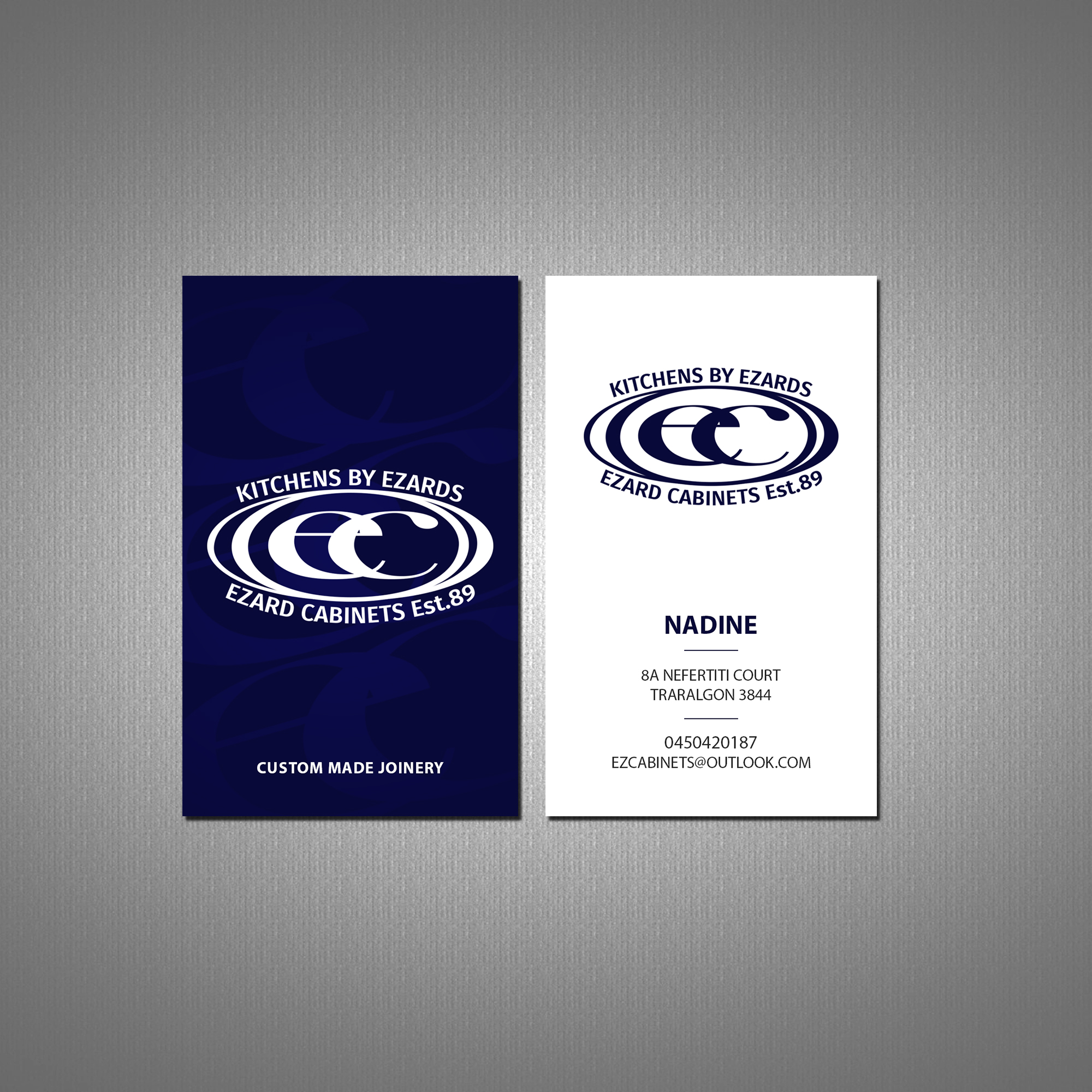 Business Card Design by Creations Box 2015 for Ezard Cabinets | Design #27674163