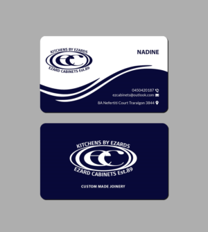 Design de Carte de Visite par Creations Box 2015 pour Ezard Cabinets | Design : #27674791