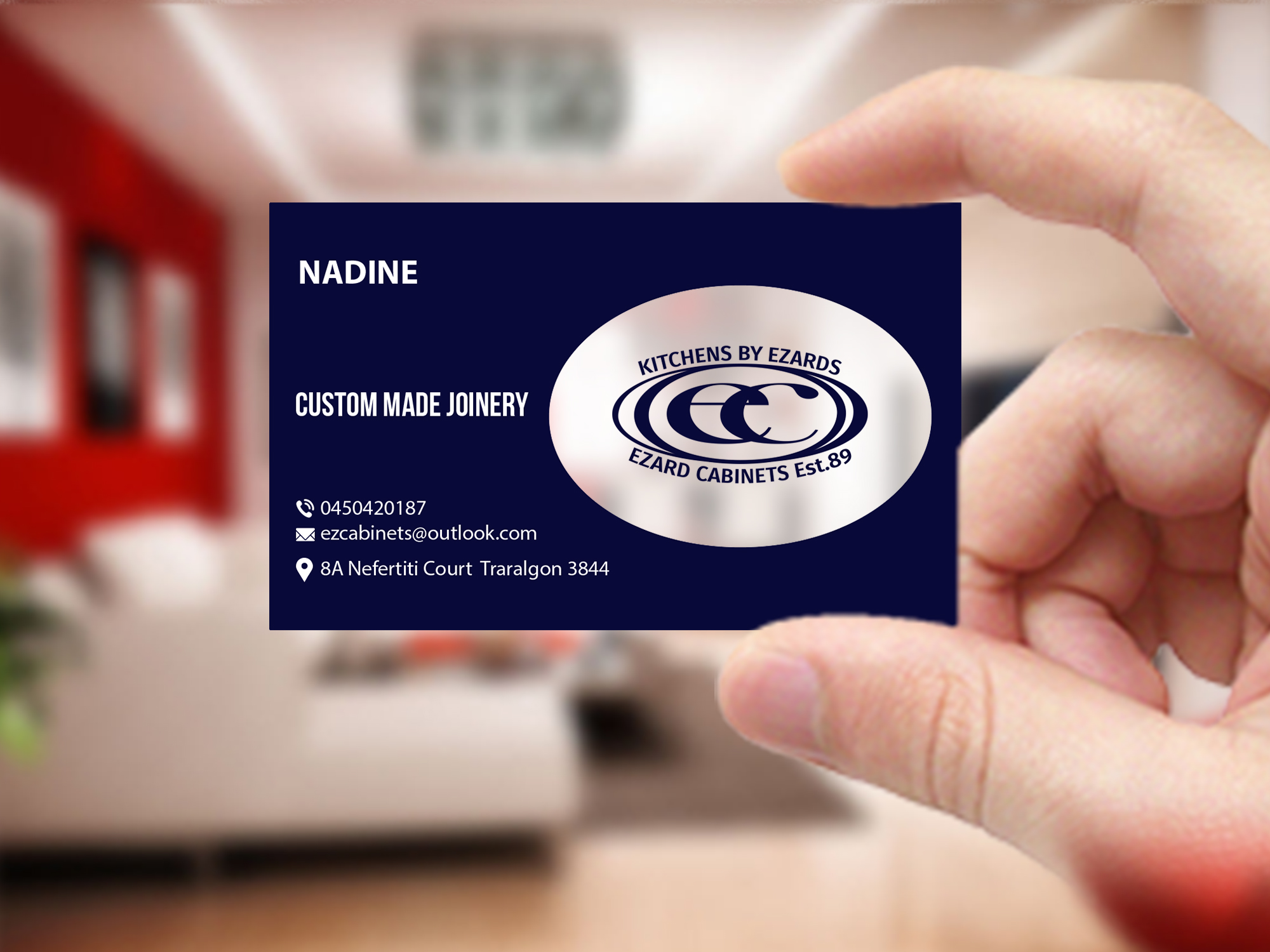 Business Card Design by Creations Box 2015 for Ezard Cabinets | Design #27674801