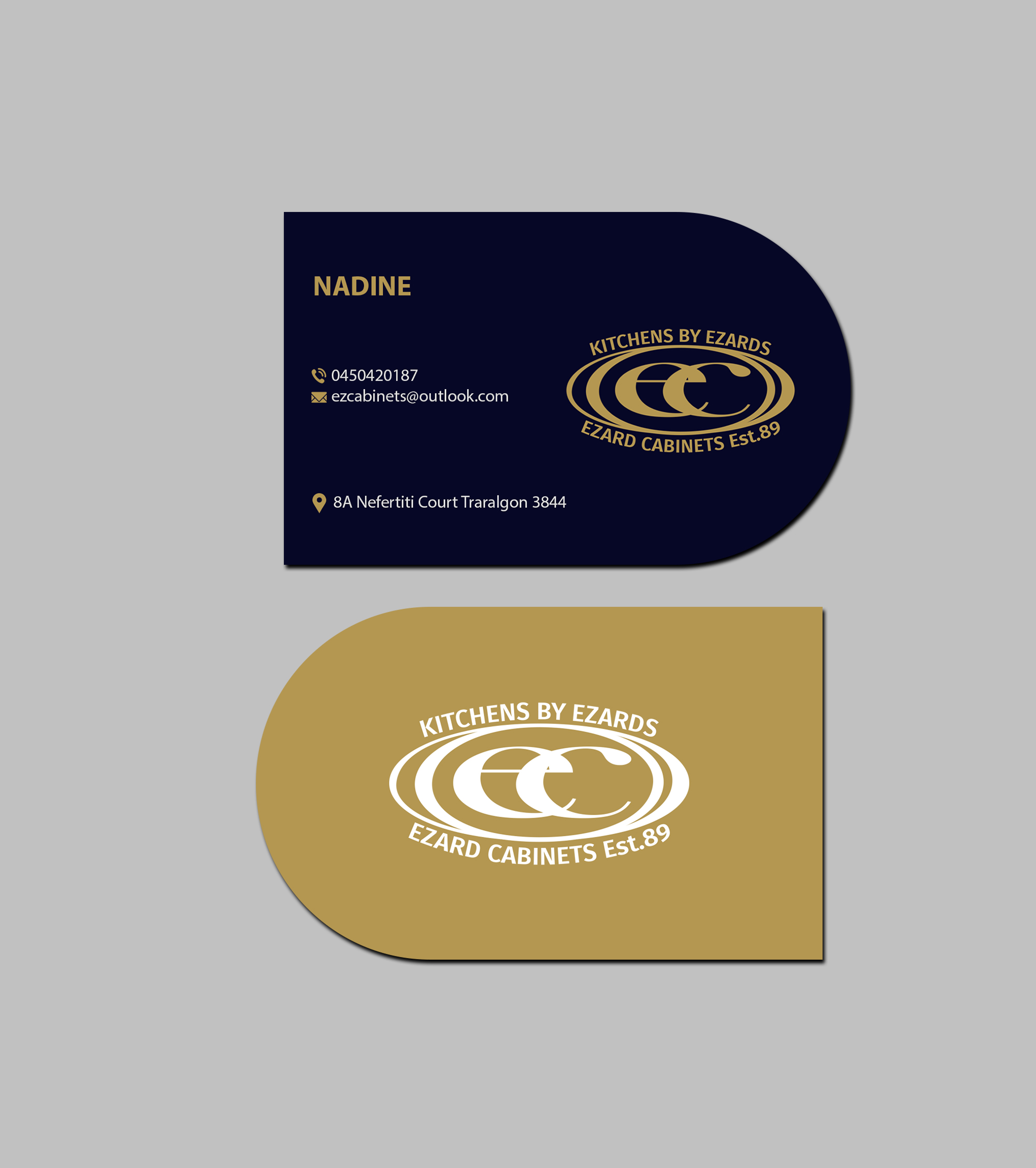 Business Card Design by Creations Box 2015 for Ezard Cabinets | Design #27674817