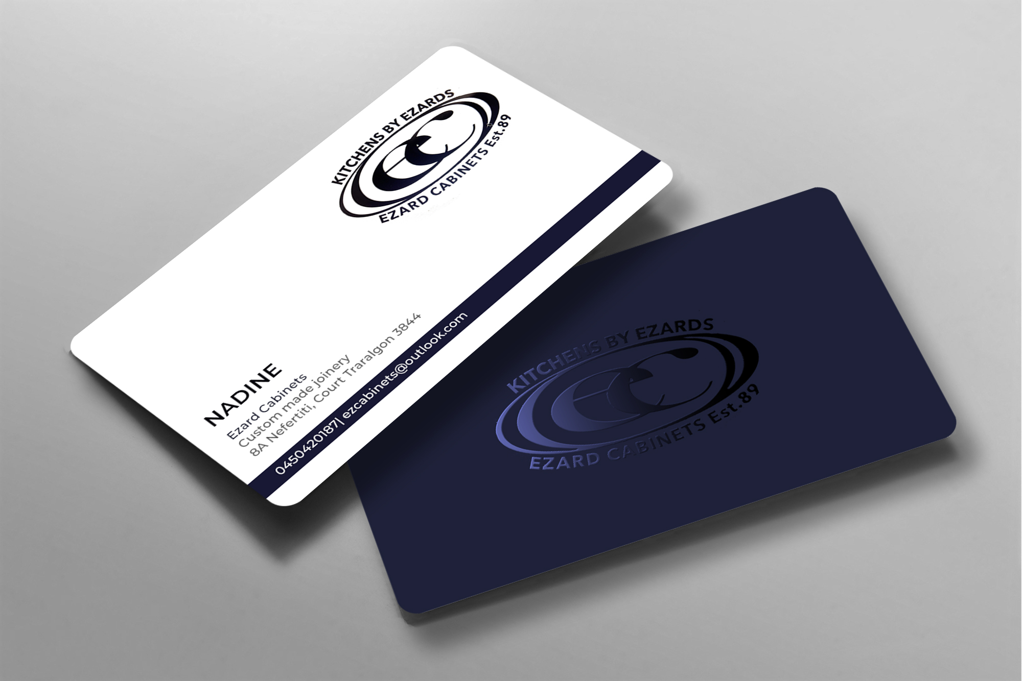 Business Card Design by chandrayaan.creative for Ezard Cabinets | Design #27673126