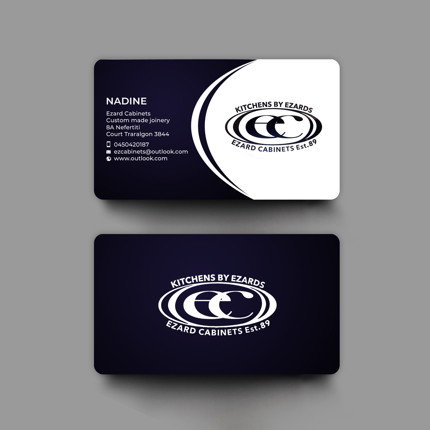 Business Card Design by chandrayaan.creative for Ezard Cabinets | Design #27673129