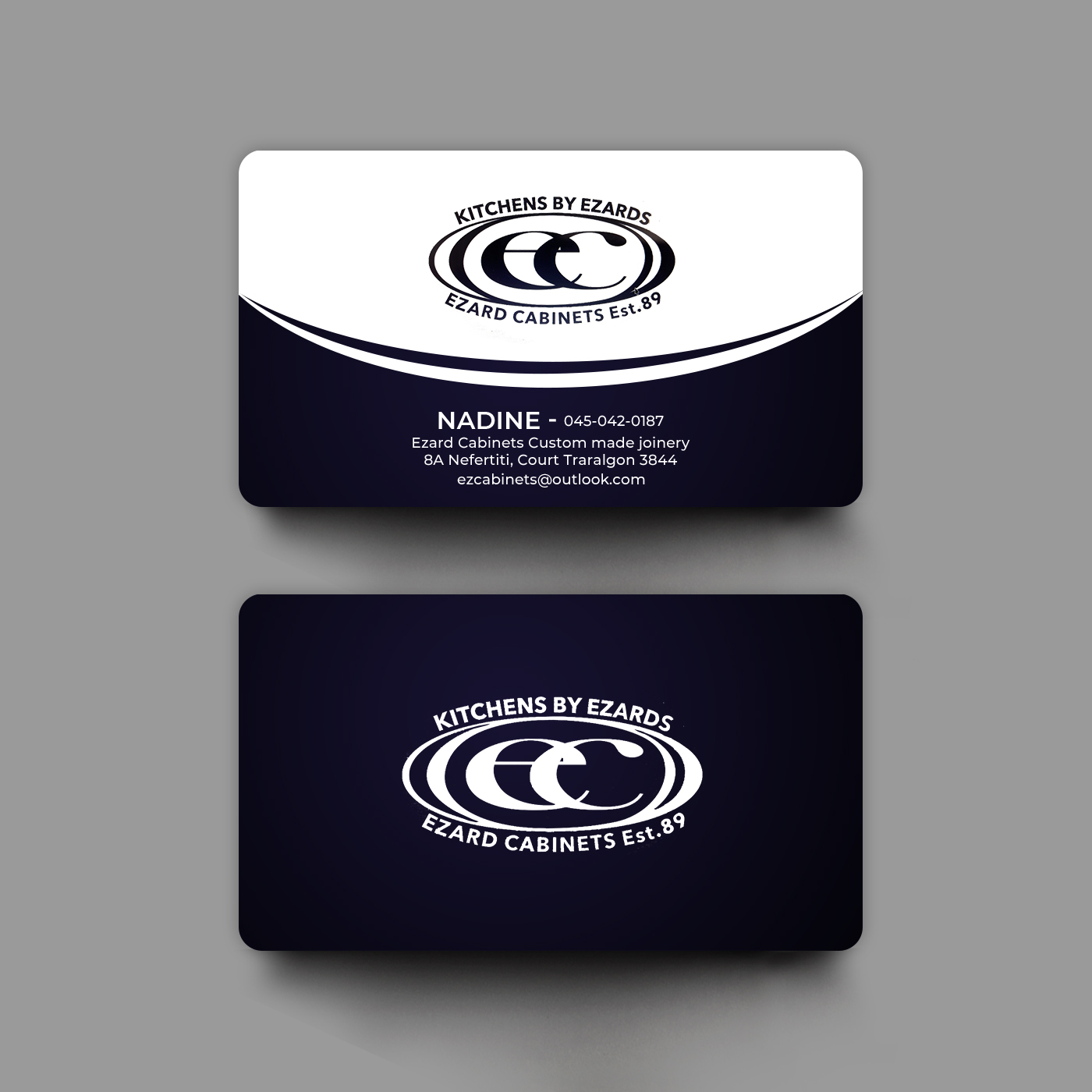 Business Card Design by chandrayaan.creative for Ezard Cabinets | Design #27673130