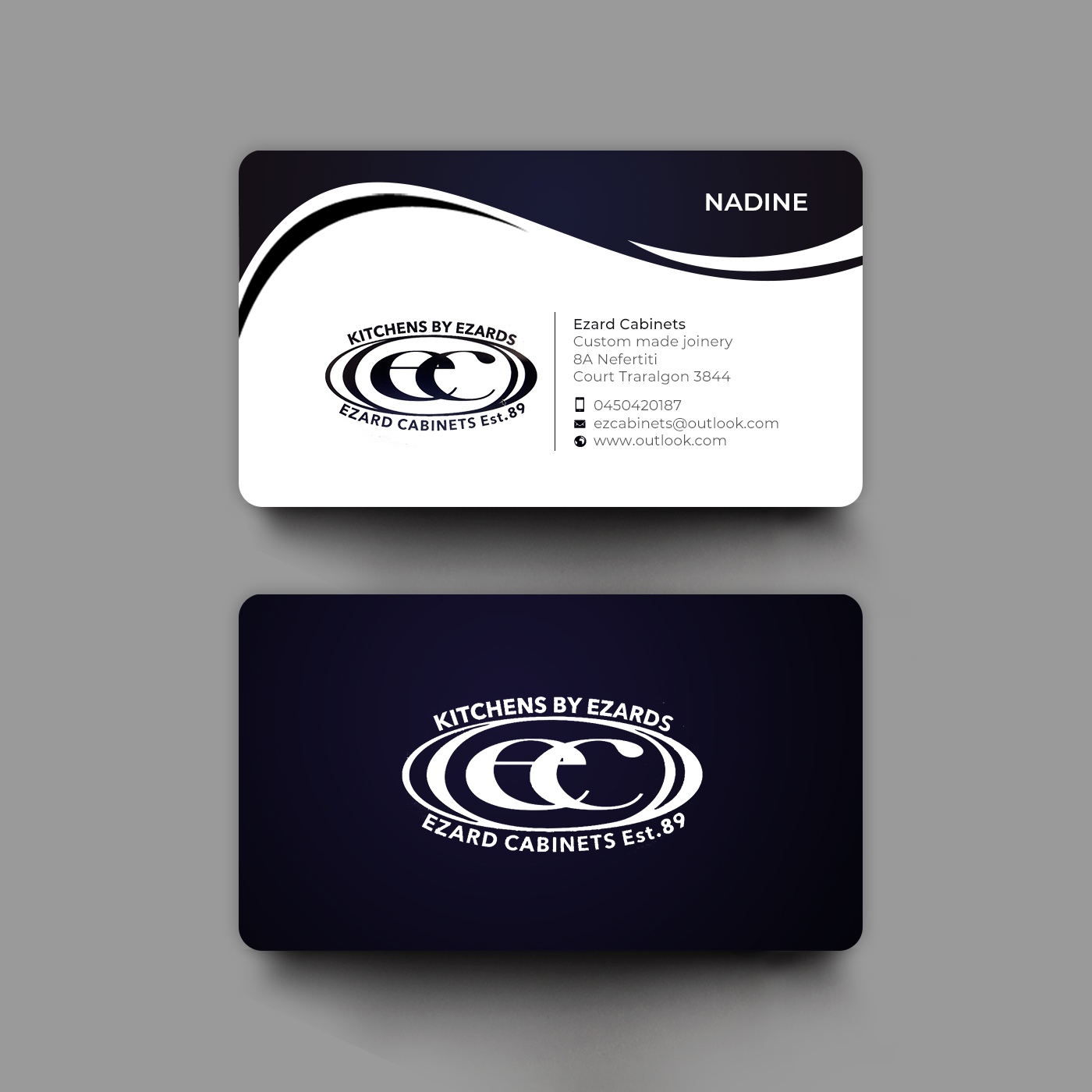 Design de Carte de Visite par chandrayaan.creative pour Ezard Cabinets | Design #27673131