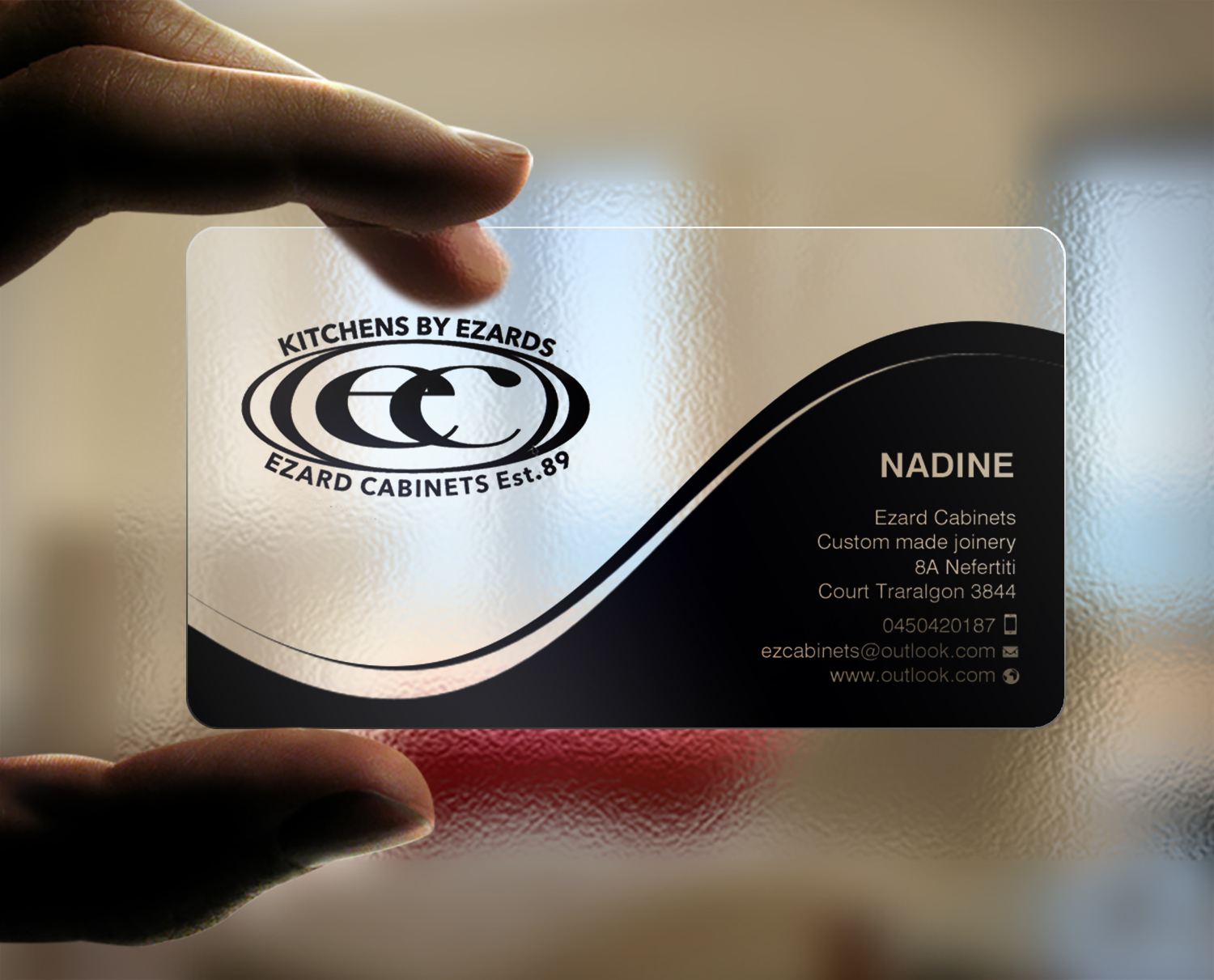 Business Card Design by chandrayaan.creative for Ezard Cabinets | Design #27673133