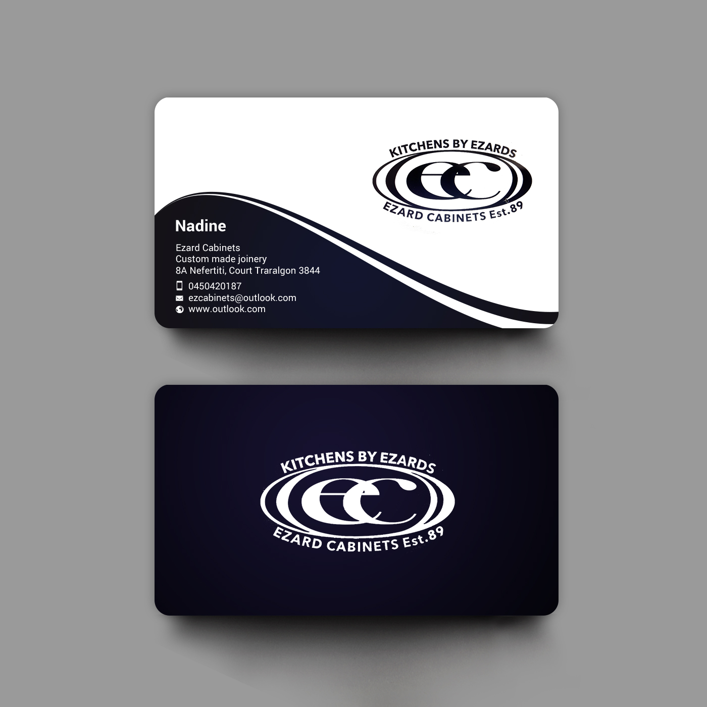 Design de Carte de Visite par chandrayaan.creative pour Ezard Cabinets | Design #27673134