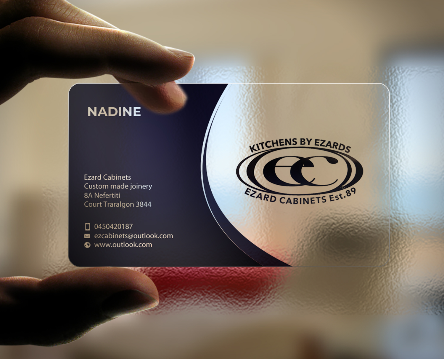 Business Card Design by chandrayaan.creative for Ezard Cabinets | Design #27679207