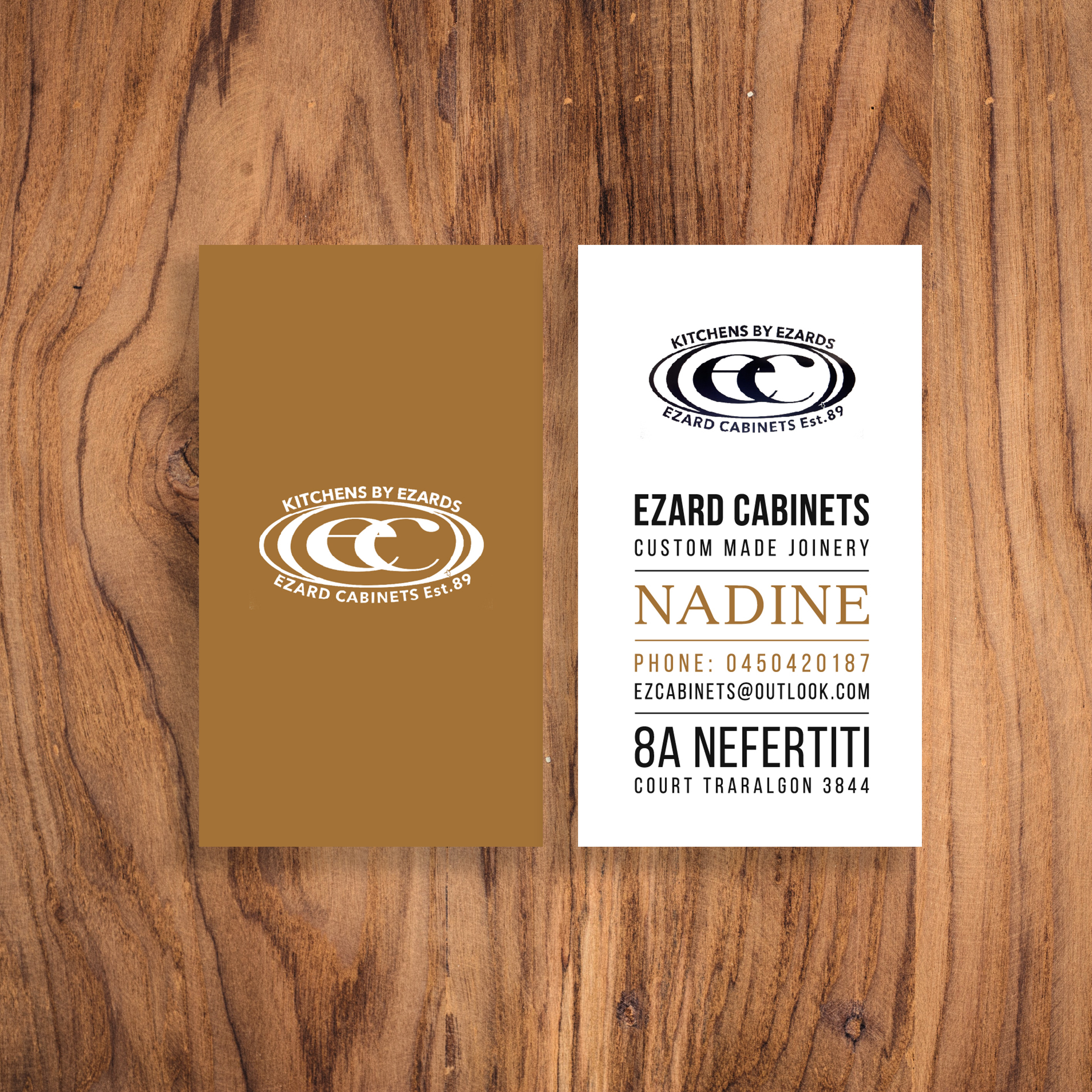 Diseño de Tarjeta de Presentación por Aly Studio para Ezard Cabinets | Diseño #27674717