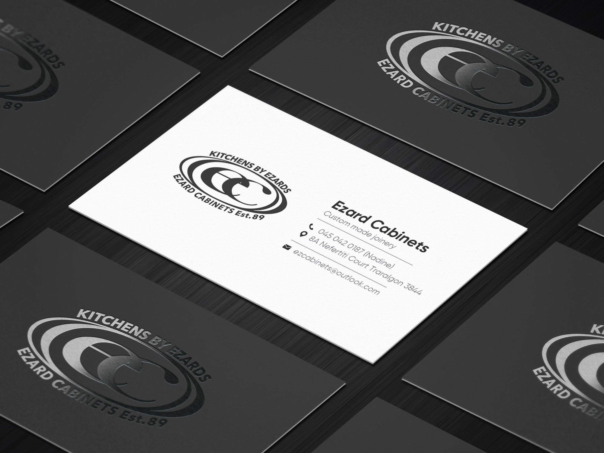 Business Card Design by CilioLab for Ezard Cabinets | Design #27688288