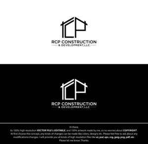 Logo-Design von FireflyArt für RCP CONSTRUCTION & DEVELOPMENT LLC | Design: #27673292