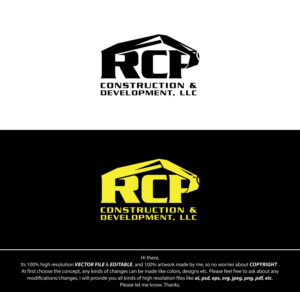 Logo-Design von FireflyArt für RCP CONSTRUCTION & DEVELOPMENT LLC | Design: #27673293