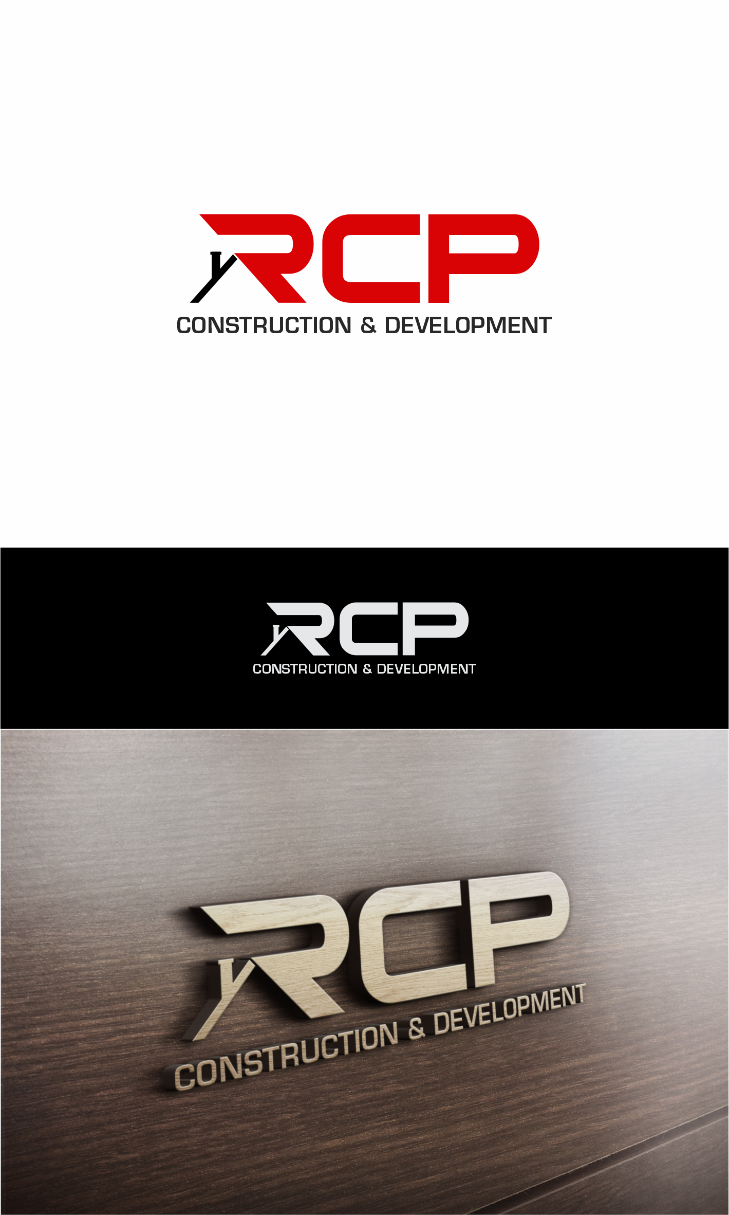 Logo Design by KOBES for RCP CONSTRUCTION & DEVELOPMENT LLC | Design #27707151