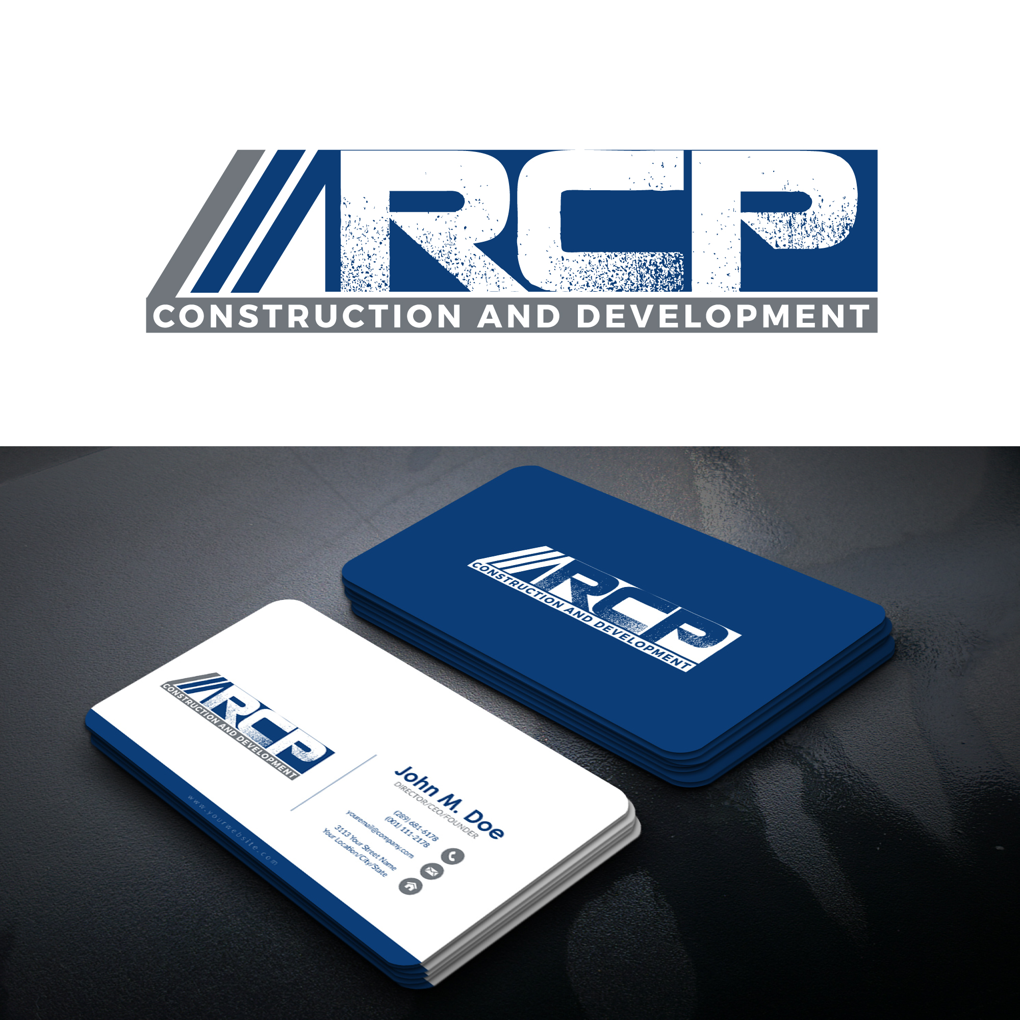 Logo-Design von UMBRA Designs für RCP CONSTRUCTION & DEVELOPMENT LLC | Design #27672619