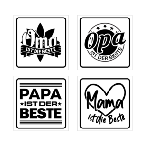 Graphic Design for laser engraving of 4 phrases on wooden surface