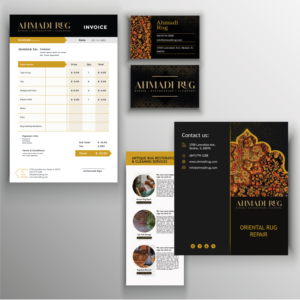 Business card, Invoice and printable service brochure | Design de Catalogue par vigie