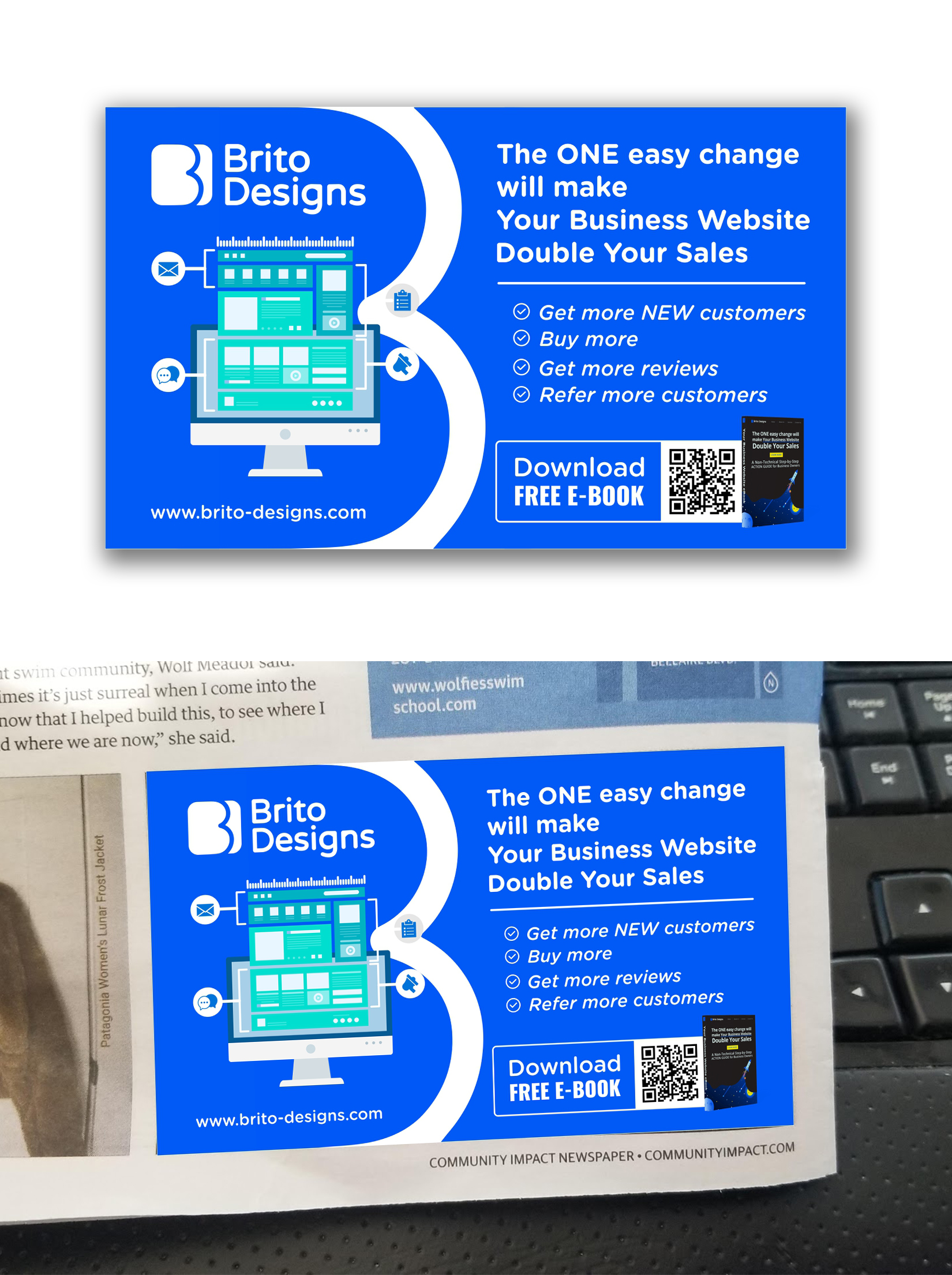 Advertisement Design by ecorokerz for Brito Designs | Design #27697340