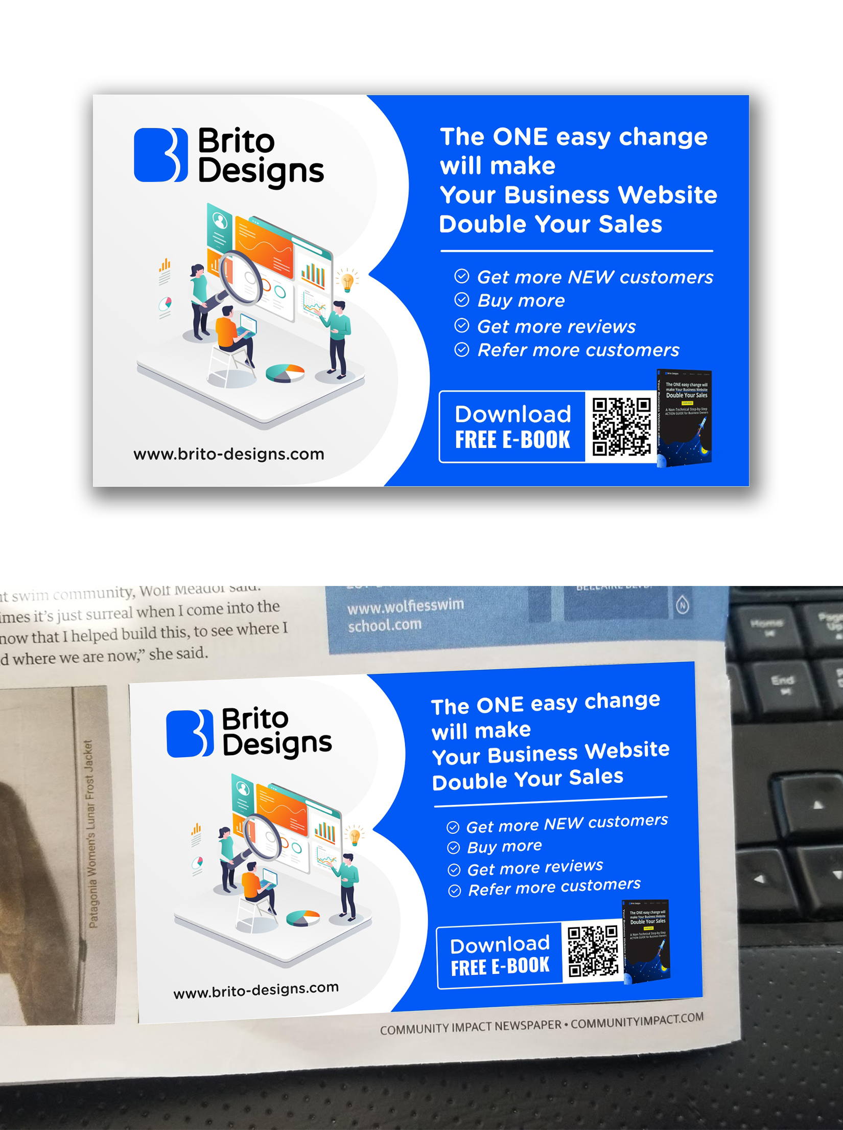 Advertisement Design by ecorokerz for Brito Designs | Design #27697341