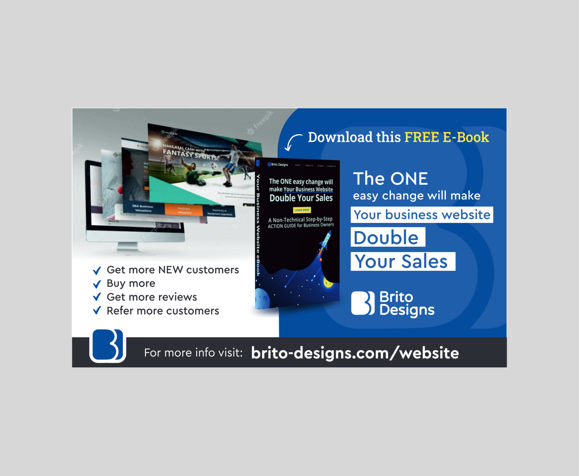 Advertisement Design by ecorokerz for Brito Designs | Design #27698282