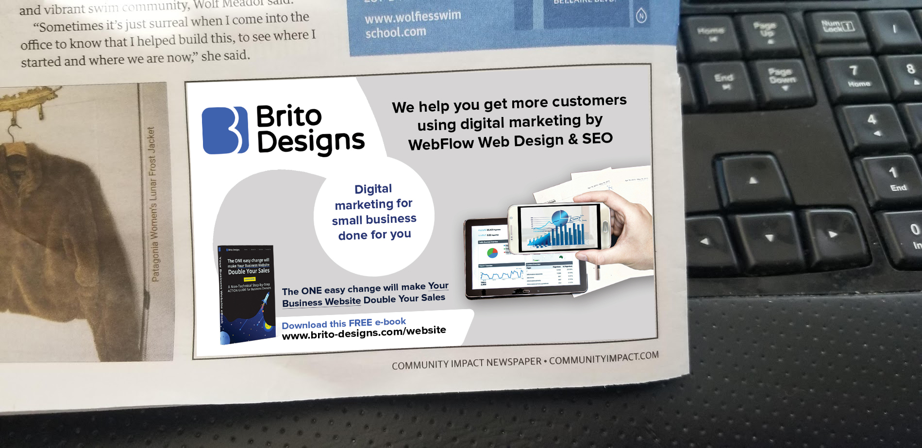 Advertisement Design by Aaron V for Brito Designs | Design #27690847