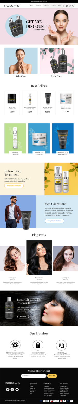 Shopify Website for Health & Beauty | Web-Design von MAHABA