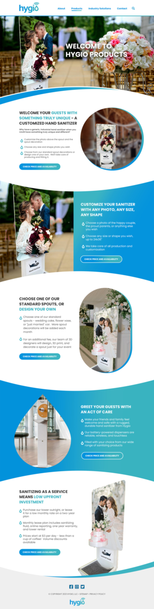 Web Design by MAHABA for Hygio LLC | Design #27692995
